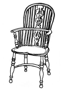 English bowback armchair - Lancashire style